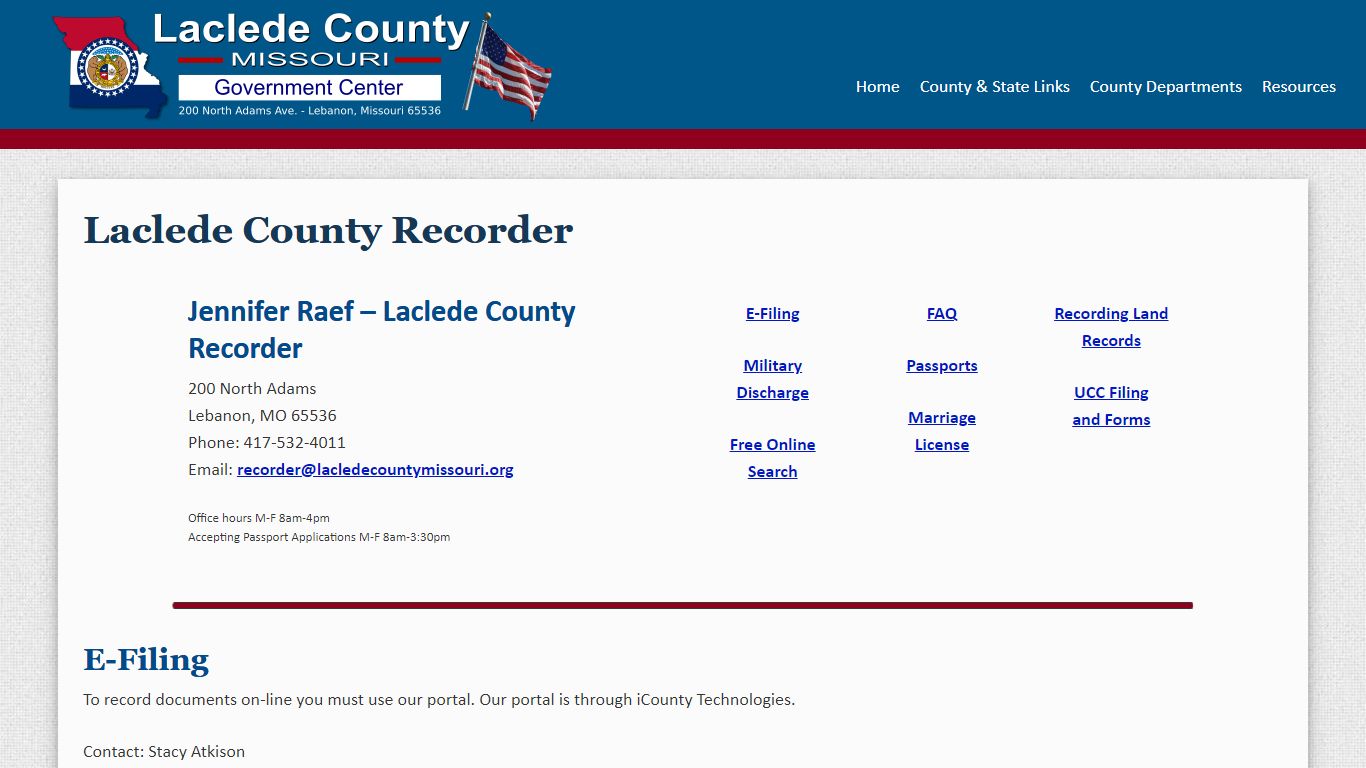 Laclede County Recorder - Laclede County Missouri Government Center